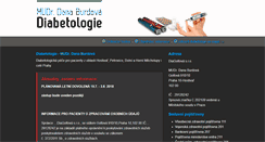 Desktop Screenshot of diabetologie-burdova.cz