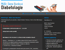 Tablet Screenshot of diabetologie-burdova.cz